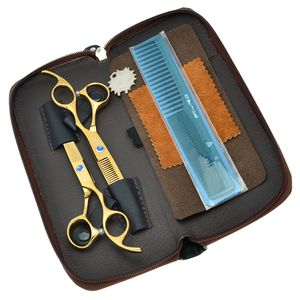 5.5 pouces 6.0inch Daomo 2017 nouveau professionnel ciseaux de cheveux ensemble barber cheveux ciseaux salon ciseaux de coupe amincissement ciseaux sac, LZS0621