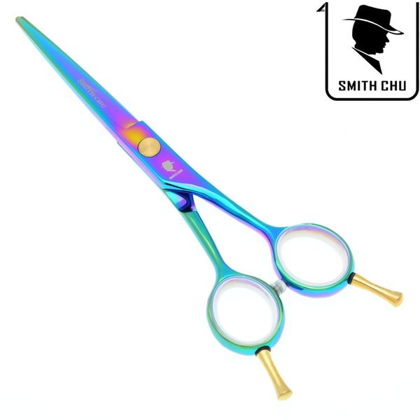 5.5 pouce SMITH CHU Vente Chaude Cheveux Ciseaux Haute Qualité Cheveux Cisailles de Coupe Sharp Edge Ciseaux Barber Cheveux Outil Livraison Gratuite, LZS0062