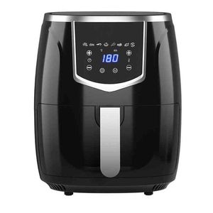 5.5L 1400W Digitale luchtfriteuse Hot oven Cooker Nitaanval 220V Multifunctionele Airfryer Frites Pizza Fryer Machine EU -plug T220819