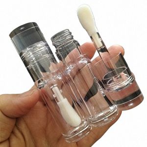 5,5 ml Big Doe Pie Transparente Lipgloss Ctainers Tubos Redondo Claro Cosmético Lipgloss Tube Lip Balm Botella Recargable U4FC #