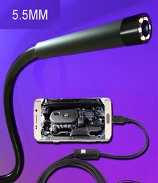 5.5mm 1m 2m 5m 10m Mini Endoscoop Camera Flexibele IP67 Waterdichte Kabel Slang industriële Borescope Micro USB Endoscoop Camera's for8679519