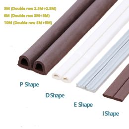 5/6/10m d i p e Weatherstrip Door huis rubberen strip schuim deur afdichting raam afdichting strip onder deur raam anti koude pudding