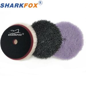 5/6 Inch 125mm/150mmMix Kleur Wol Polijstpad Hoge Dichtheid Lamswollen Polish Buffing Pad Auto Polijstmachine Buffing Waxen 240321