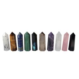 5 ~ 6cm Complete variëteit Natuurlijke Kristallen Pijler Kunst Energiesteen Wand reiki Healing Obelisk Quartz Tower Gemstone Crystal Point Qxqpb