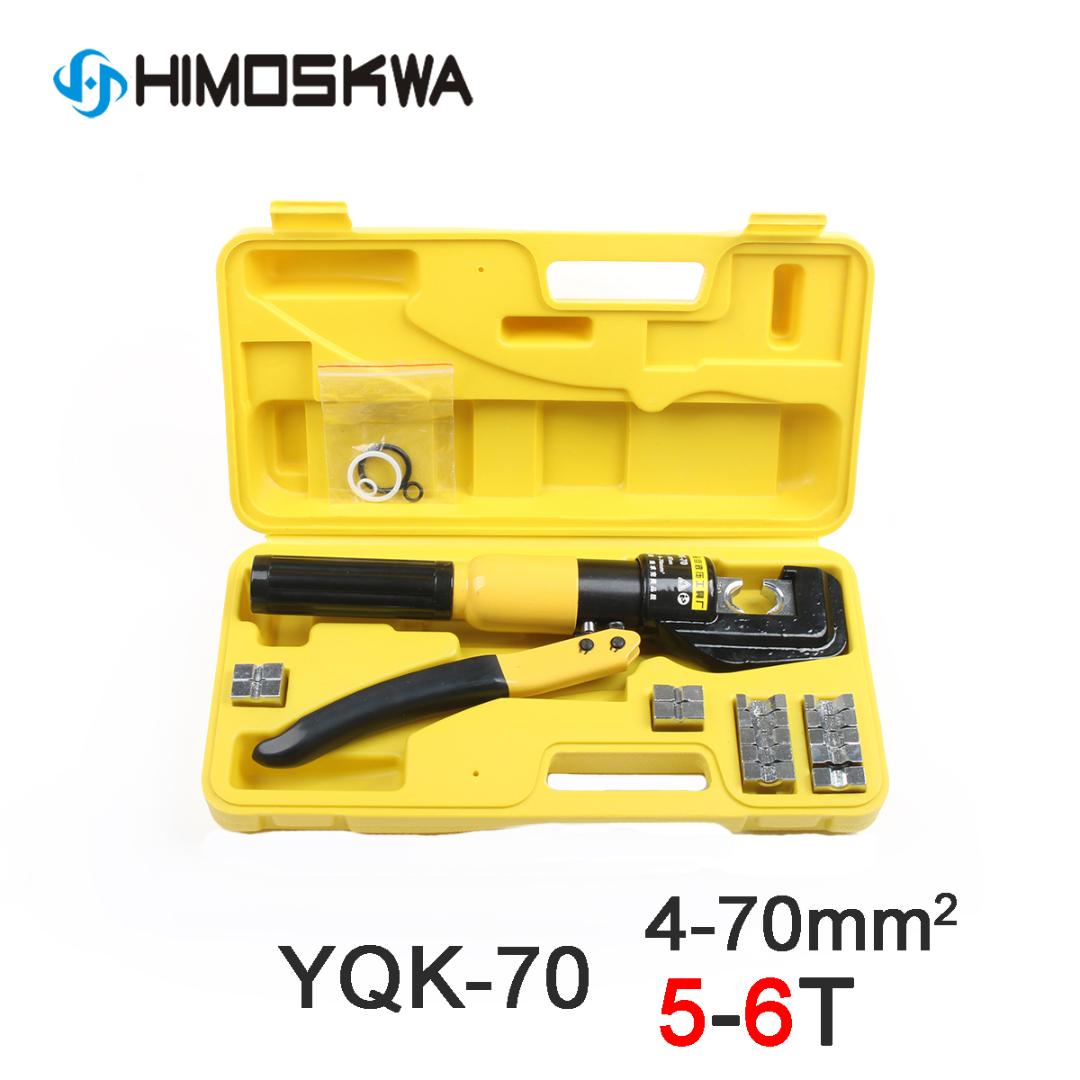 5-6T Kabelhydrauliskt krympningsverktyg Hydraulisk krympning Plierkomprimeringsverktyg YQK-70 intervall 4-70mm2 tryck