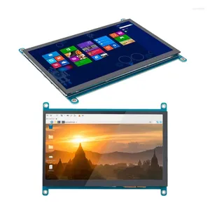 Écrans LCD 5/7/10,1 pouces pour moniteur RPi 4B IPS, haute résolution 1024x600, tactile capacitif