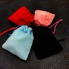 100pcs 5x7cm Velvet DrawString Pouch Sac / Bag Sac de Noël / Sacs-cadeaux de mariage Black Rose Rose Bleu 4 Color Wholesale