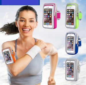 5-7 inch mobiele telefoon armband buitensport smartphone houder gym running telefoon tas armband hoesjes voor Samsung voor iPhone houder