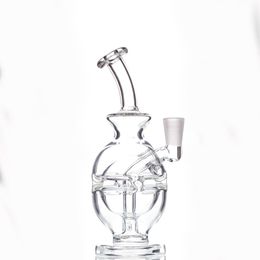 Bongs de agua de vidrio pequeños de 5.8 pulgadas para Hookahs Clear Fab Egg Mini Dab Rigs Beaker 10mm Junta hembra