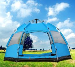 5-8 Camping tenten Persoonsbackpacken Tent Portable Automaat Snel ingestelde vouwende koepel Tent Shelters Beach Luifel