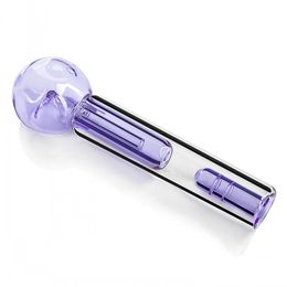 5,9 pouces de longueur accessoires pour fumer Tuyaux en verre violet Tuyau de brûleur à mazout Tuyau d'eau Bong Accessoire Tabac Herbes à eau