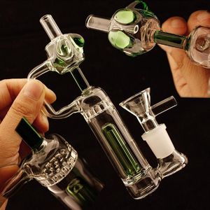 5,9 pouces Petit Bong Tuyaux D'eau Narguilés Verres Épais Bongs D'eau Heady Verre Huile Dab Rigs Peigne Perc Avec Joint De 14mm