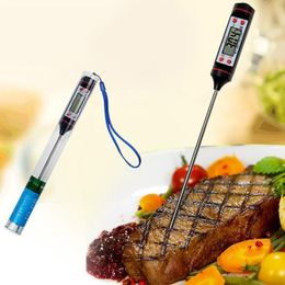 5.9Inch Food Grade LCD-scherm Habor Digitale Vlees Thermometer BBQ Hold Functie voor Keuken Koken Voedsel Grill BBQ Vlees LX1643