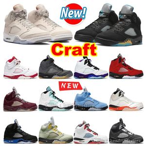 5 Sail Black Cat Burgundy Basketball Chaussures 5S High Sail Olive Frozen Moments Fird Red Midnight Navy Vivid Sulphur Wolf Grey Metallic Crimson DJ Khaled Baskets