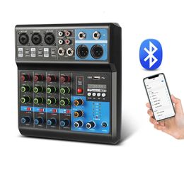 5-kanaals professionele geluidsmixer Computeropname Gratis schijfkaart Mengpaneel Audio Pro DJ-apparatuur 240110
