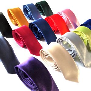 Groom liens 5 cm Fashion Silk Ties for Men Solid Celebrity Pajaritas Gravata Slim Mens Neck Skinny Tie