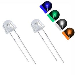 1000 pièces/lot 5mm chapeau de paille Diode blanc rouge bleu vert jaune Ultra lumineux LED Kit LED lumière Diode