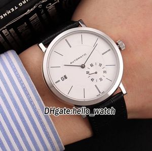 5 couleurs pas cher Nouveau altiplano Date G0A38131 White Dial Mens Automatic Watch Rose Gold High Quality Leather Sport Watches Hello4065493
