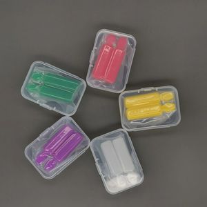 5 couleurs pack de dents en silicone bâton morsure d'aligneur à la fruit Boîtes à chewie 2 pcs maillez orthodontiques