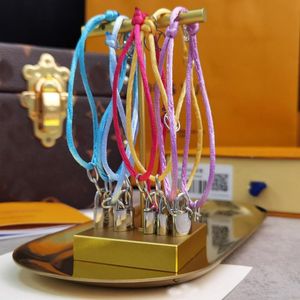 5 kleuren kettingarmband meisjes luxe kleurrijke paarse oneindigheid handgemaakte sieraden gevlochten koord strand gevlochten vriendschap bracelets338s