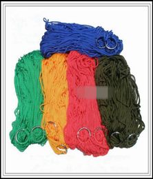 5 kleuren creatief nylon meshy hangmat lichtgewicht draagbare enkele hangmatten stevige swing voor buitenkamperen hangmatten cca9844 100p3540329