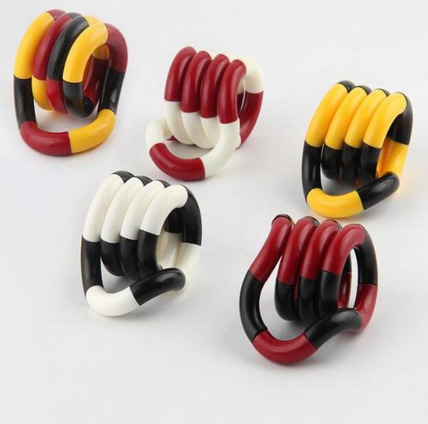 5 colores Finger Spinner cuerda trenzada de plástico alivia el estrés EDC Spinner ansiedad TDAH niños Toy6364156