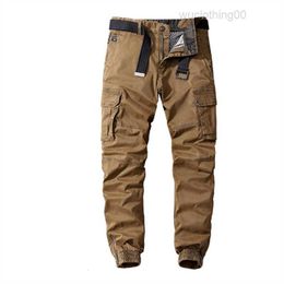 5 couleurs hommes pantalons décontracté coton cargo pantalon élastique en plein air randonnée trekking tactique pantalons de survêtement mâle militaire multi-poches pantalon de combat 30-40