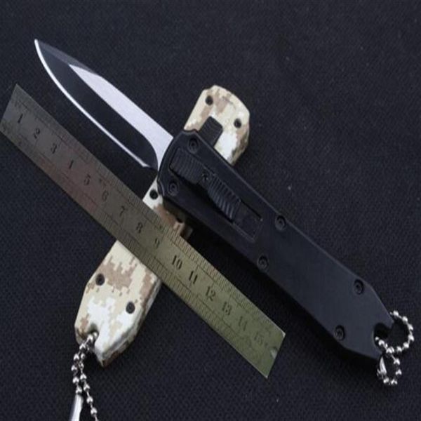 5 couleurs mini porte-clés couteau de poche en aluminium automatique double action pêche autodéfense cadeau de noël couteau couteau de cuisine 1PCS 234o