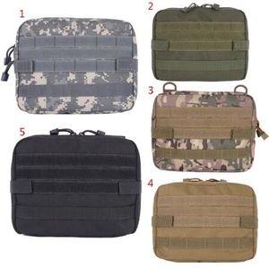 5 couleurs en plein air militaire MOLLE Admin Pouch Tactical Pouch Multi Medical Kit Bag Utility Pouch Outdoor Camping Hunting Bag CCA10374 30pcs