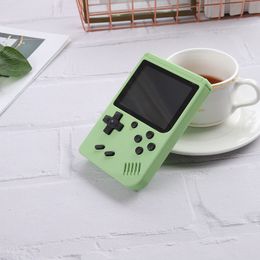 5 couleurs Les joueurs de jeux vidéo portables Macaron portables peuvent stocker 800 types de jeux Console de jeu rétro Écran LCD coloré de 3,0 pouces avec logo