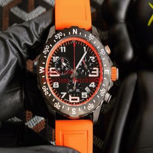 5 kleuren Horloges 44 mm X82310A41B1S1 Zwart PVD Kast VK Quartz Chronograaf Werkende Elastiekjes Band Herenhorloge Watches252N