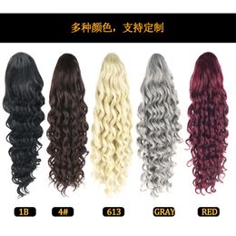 5 couleurs de 20 "de longs de cheveux bouclés en queue de cheval à coiffure à coiffure à coiffure