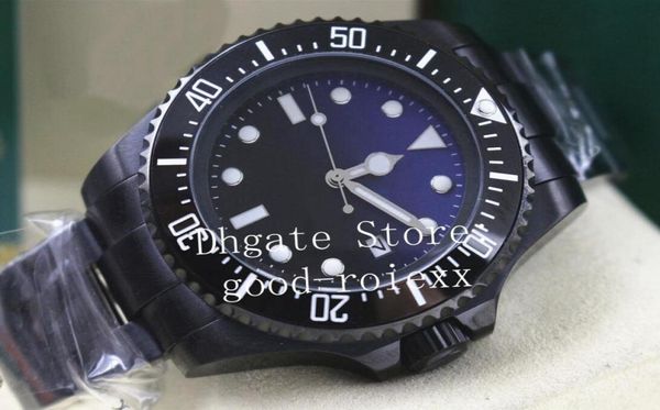 5 Color Men039s Automatiques Montres mécaniques 2813 Montre Luminent Sea Pro Hunter Men Noir Pvd Sport Dive Steel Sapphire Crysta6420201