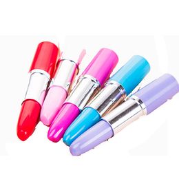 Stylo à bille rouge à lèvres Kawaii couleur bonbon stylo à bille en plastique nouveauté article papeterie