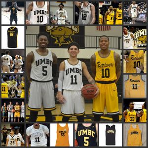 5 Darnell Rogers Jerseys UMBC Retrievers Basketball Jersey NCAA Final Four Jerseys Jairus Lyles Joe Sherburne Brian Hodges Jay Greene Jourdan Grant Chase Plummer