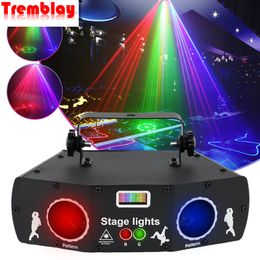 Éclairage Laser 3 en 1 à 5 yeux, contrôleur DMX512, effet projecteur RGB, barre lumineuse stroboscopique LED, grande Performance, décoration de scène