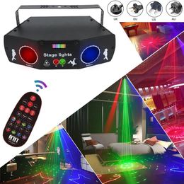 5 yeux 3 en 1 Laser Party Lighting Scènes activées par le son Lumières Télécommande Divers modèles Lasers Light Club KTV Bar Stage D259c