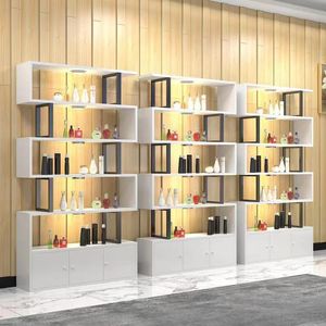 5 floors Beauty products Supermarket shelf containers Shoe store Cosmetics Beauty display cases with doors