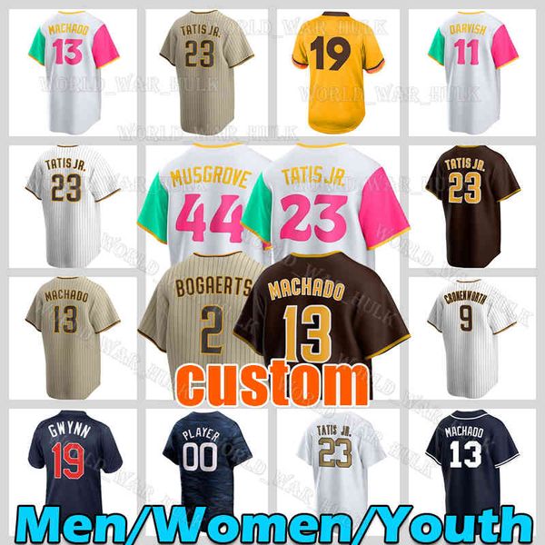 Fernando Tatis Jr. Jersey Manny Machado Béisbol Xander Bogaerts Padres Joe Musgrove 7 Ha-Seong H.S. Kim Matt Carpenter Yu Darvish San Diegos Tony Gwynn Jake Cronenworth