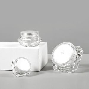 5 Gram 10 15 ML Diamant Clear Jars Plastic Cosmetische Container Lege Make-up Sample Containers Transparante Plastic Pot Jar Voor Oogschaduw, Nagels, Poeder, Verf