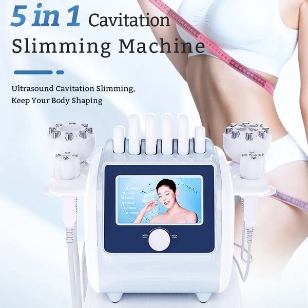 Machine amincissante 5 en 1 pour Salon de beauté, appareil léger ultrasonique de Massage sous vide et de Cavitation pour les soins du visage