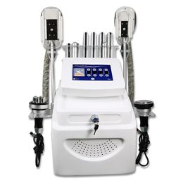 5 IN 1 Cryotherapie Cryolipolysis Lipolaser Vetbevriezing Echografie 40K Cavitatie met 2 Cryo-handgrepen Lichaamsbeeldhouwen Gewichtsverlies