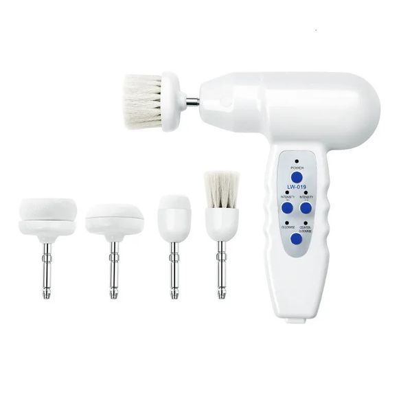 5 en 1 électrique visage lavage brosses nettoyantes Massage corps rotatif peau morte cuticule nettoyant maison Spa soins de beauté dispositif 240226