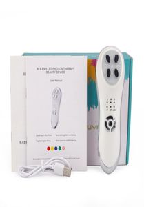 5 in 1 EMS Mesotherapie Elektroporatie RF Radiofrequentie Gezichtsleider LED LICHT PON Skinverzorgingsapparaat Gezicht Heffen strakker Eye Care1019000