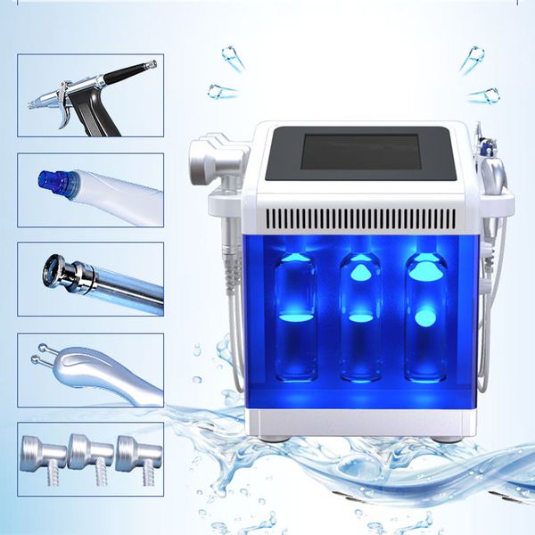 Machine faciale de microdermabrasion à l'eau Hydra 5 en 1 avec peeling au diamant Enlèvement de la tête noire Microdermabrasion Nettoyage en profondeur Rétrécissement des pores, Nettoyant pour pores