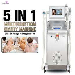 5 in 1 IPL-machine Laserontharingsapparaat Nd Yag Tatto-verwijderingsapparaat 2 jaar garantie Pigmentacne-apparatuur FDA goedgekeurd