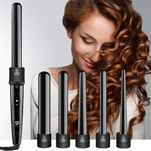 5 in 1 Iron the Wand Hair Curler Roller Gift 09-32mm 5-delige Curling Wands Set