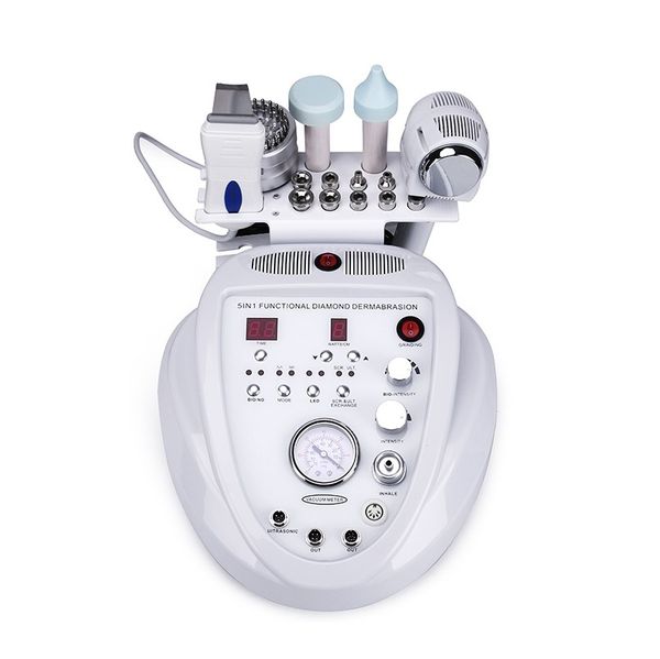 5 sur 1 Machine à microdermabrasion Ultrasonic Skin Care Scurporber Face Nettoyage Noir Discassement Vacuum Diamond Dermabrasion Beauty Équipement de beauté