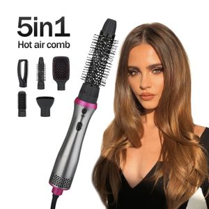 Peigne à Air multifonction 5 en 1, sèche-cheveux à ions négatifs, outils de coiffure volumisants pour Salon de coiffure, sèche-cheveux, brosse à boucles 240130