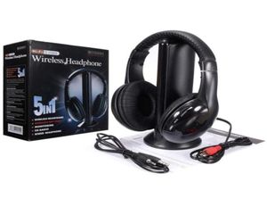 5-in-1 stereo draadloze hoofdtelefoon RF HighFidelity met monitoringFM-radio voor tv Laptop MP3-spelers Internetchat97761851165486